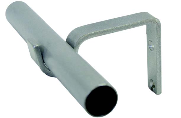 Satin Pole With Flat Bar Bracket